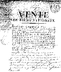 Versteigerungsurkunde 1805 - Saarhausen 